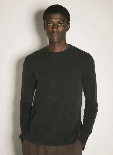 Waffle Thermal Crewneck T-Shirt