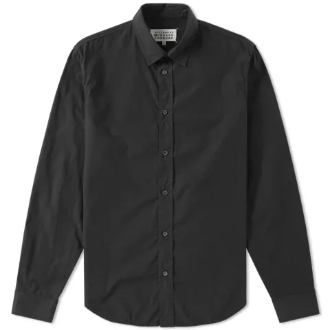 10 Garment Dyed Slim Fit Poplin Shirt