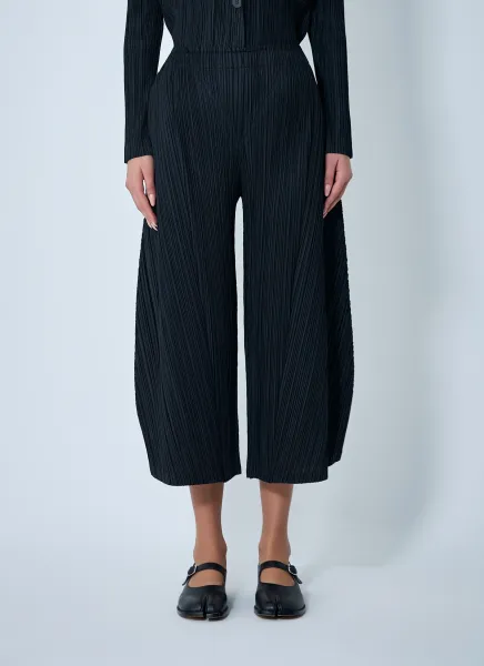 Cropped Pleated Pants