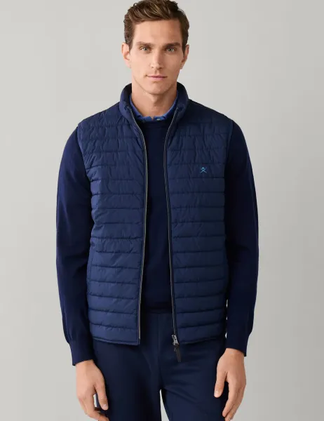 Hackett Lightweight Padded Gilet Navy