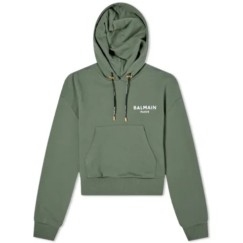 Cropped Logo Hoodie