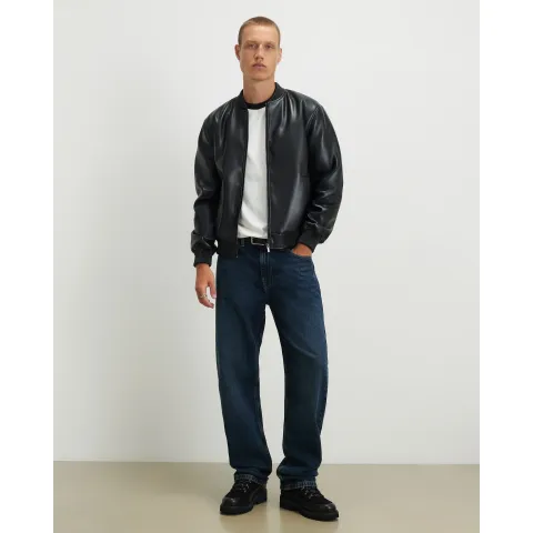 River Island Faux Leather Bomber Jacket
