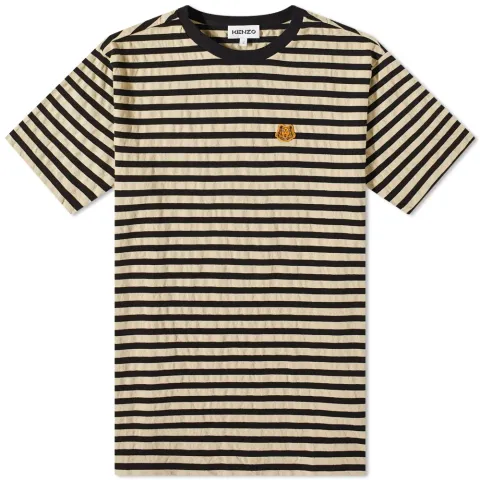 Striped Tiger Crest T-Shirt