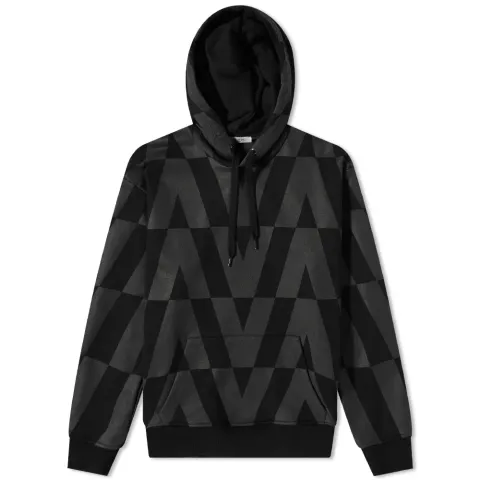 Optical Print Popover Hoodie