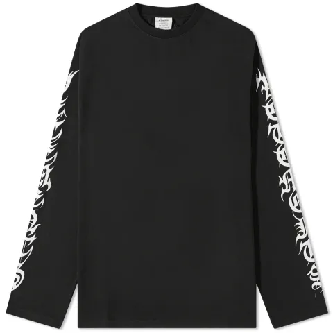 Long Sleeve Gothic Logo T-Shirt