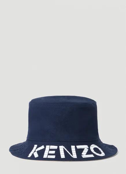 Logo Print Reversible Bucket Hat