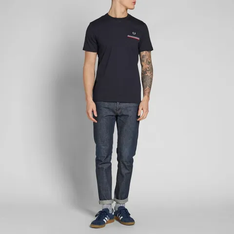 Fred Perry Tipped Pocket Tee