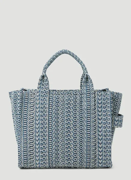 Monogram Washed Denim Mini Tote Bag
