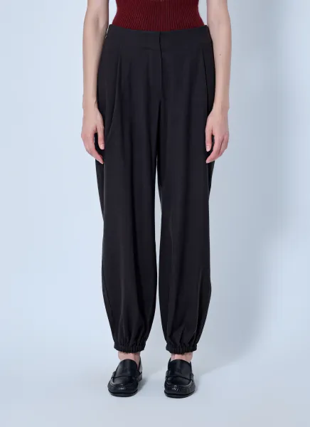 Max Mara Pleated Elasticated Ankle Trousers