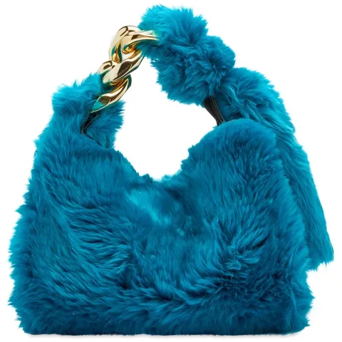 Small Chain Fluffy Hobo Bag