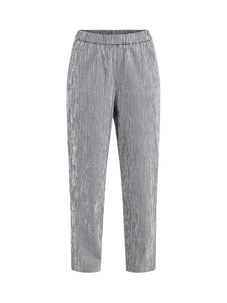 Eileen Fisher High Waisted Tapered Ankle Trousers Print