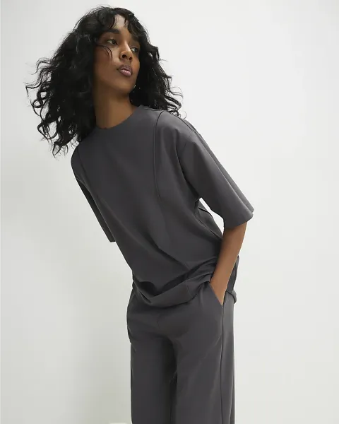 River Island Oversized Seam Front T-Shirt