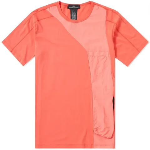Garment Dyed Panel Insert Tee