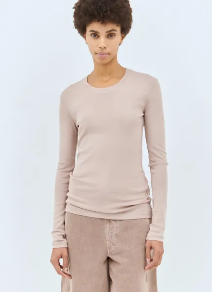 Rib Long Sleeve Top