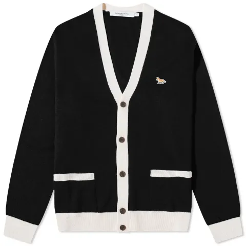 Maison Kitsuné Baby Fox Patch Bicolor Classic Cardigan