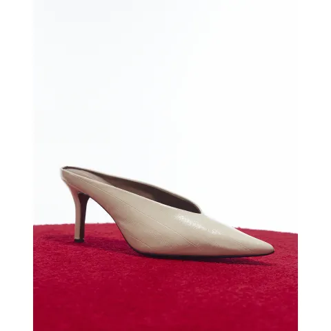 River Island High Throat Mule Court Shoes