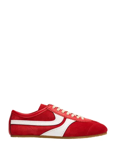 Suede Sneakers Red