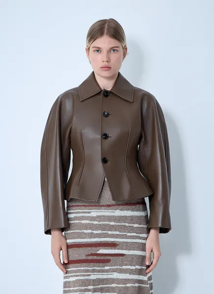Leather Blouson Jacket