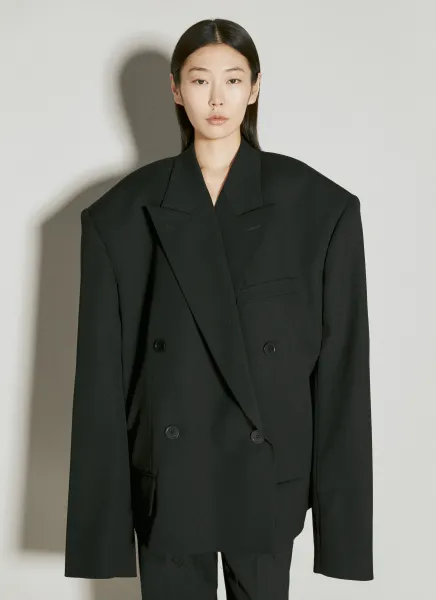 Cropped Wool Blazer