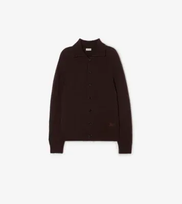 Cashmere Cardigan in Scorched brown