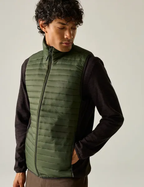 Regatta Andreson Hybrid Quilted Gilet Green
