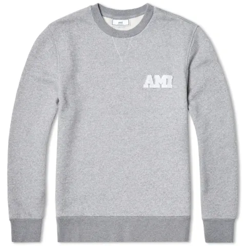 AMI Patch Crew Neck Sweat