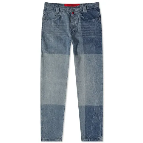 Panel Detail Denim Pant