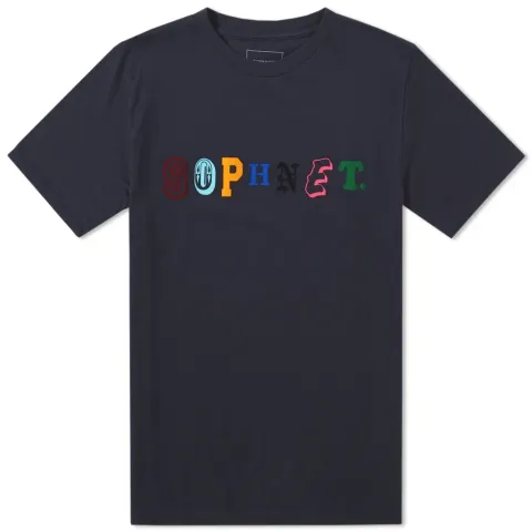 SOPHNET. Multicolour Logo Tee