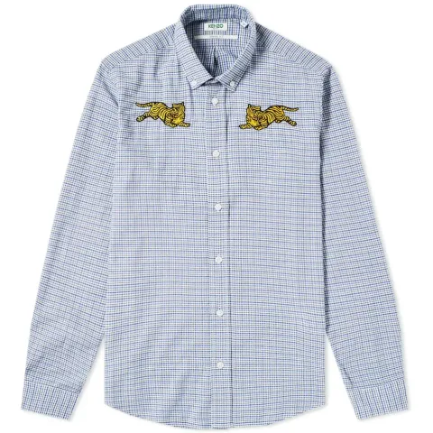 Double Jumping Tiger Check Shirt