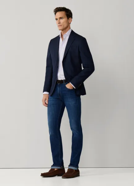 Slim Fit Vintage Wash Denim