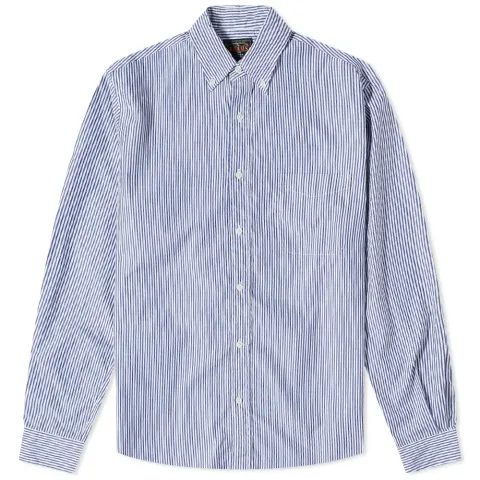 Button Down Block Stripe Shirt