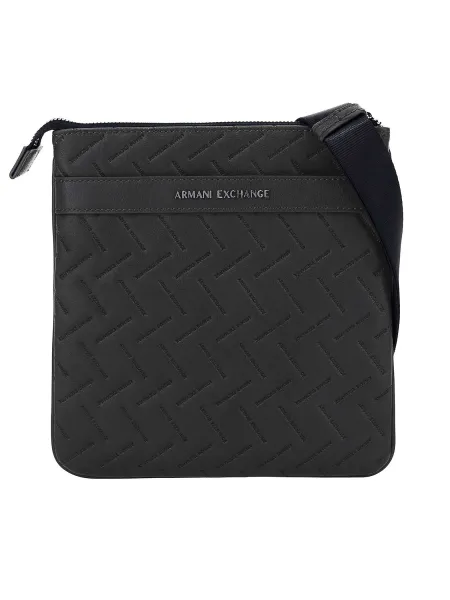 Armani Exchange Embedded Brand Messenger Bag