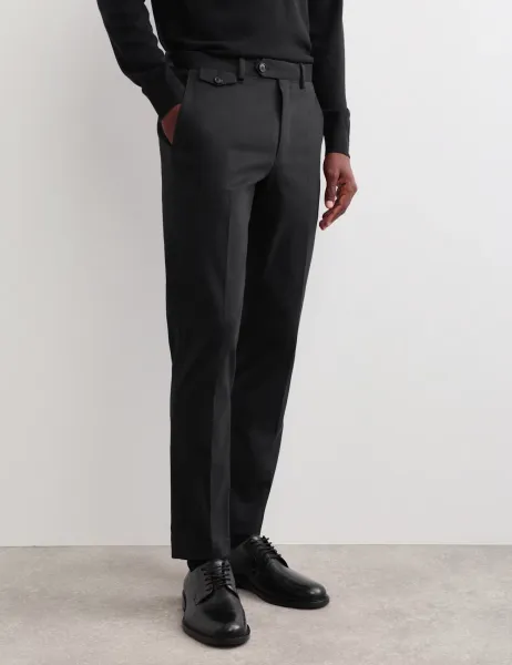 Jaeger Slim Fit Italian Cotton Chinos Black