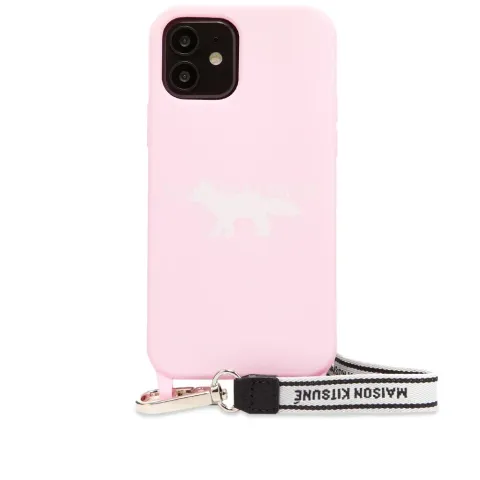 Maison Kitsuné Stamp Logo iPhone 12 Case with Strap