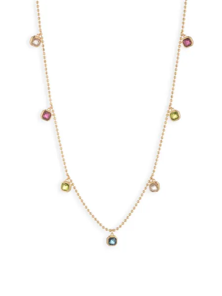 Lauren Ralph Lauren 16 Inch Shaky Station Charm Necklace