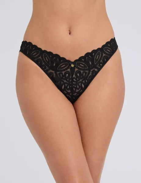 Boux Avenue Carmel Lace Thong Black