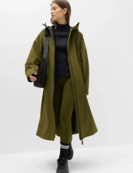 Goodmove Stormwear Ultra Waterproof Pleat Back Parka Dark Khaki