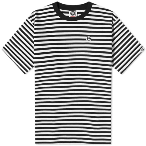 AAPE Stripe One Point Tee