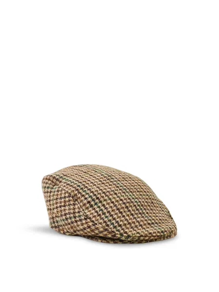 Wool Shearwater Dogtooth Flat Cap