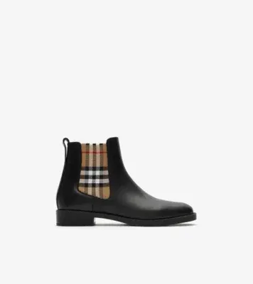 Leather Hampstead Boots in Black