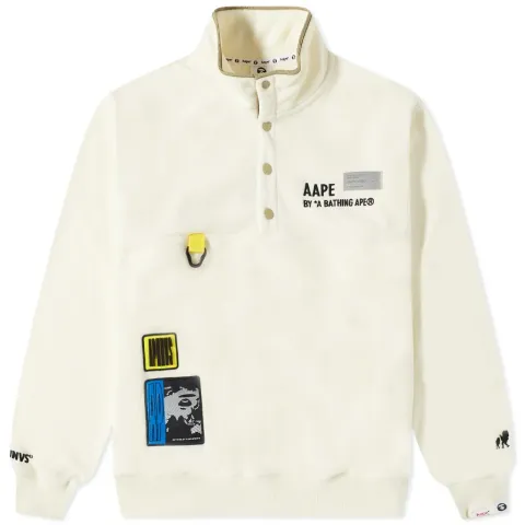 AAPE 1/2 Button Fleece