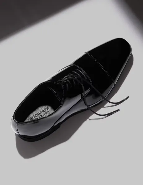 Autograph Patent Oxford Shoes Black