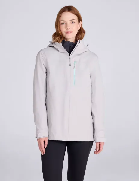 Mountain Warehouse Rainforest II Extreme Waterproof Rain Jacket Grey