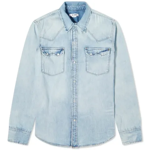 Long Sleeve Western Denim Shirt