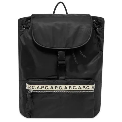 A.P.C. Repeat Logo Clip Backpack