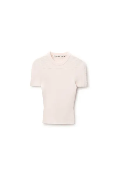 Debossed Logo Fitted Tee