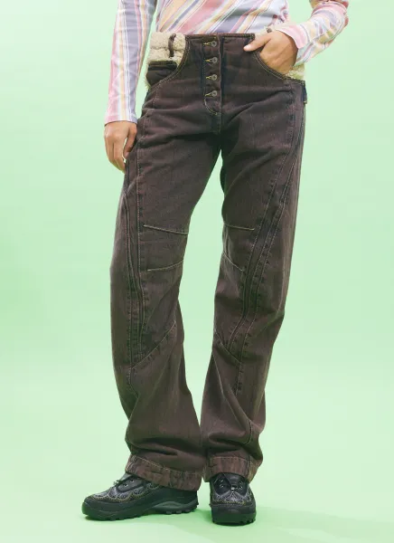 Paneled Jeans