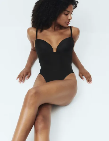 Body by M&S Body Invisibles Plunge Shaping Body (A-DD) Black