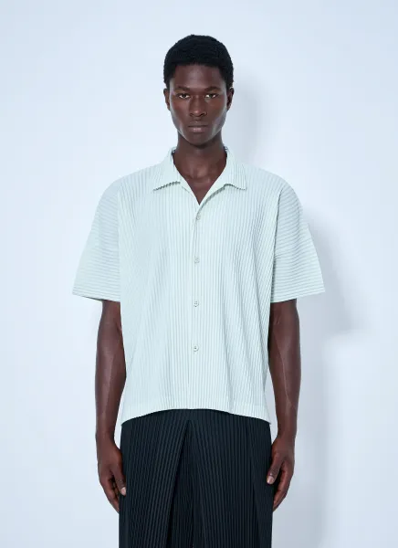 Pleat Short Sleeve Shirt