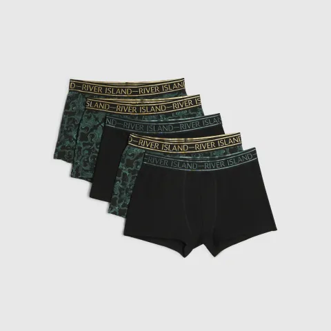 River Island Baroque Print Pack Of 5 Trunks
